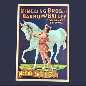 Ringling Bros and Barnum & Bailey Poster- May Wirth